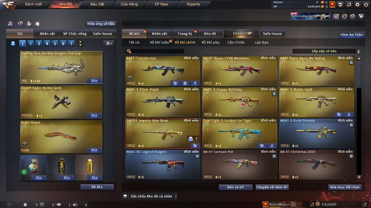 shop acc cf uy tin gia re